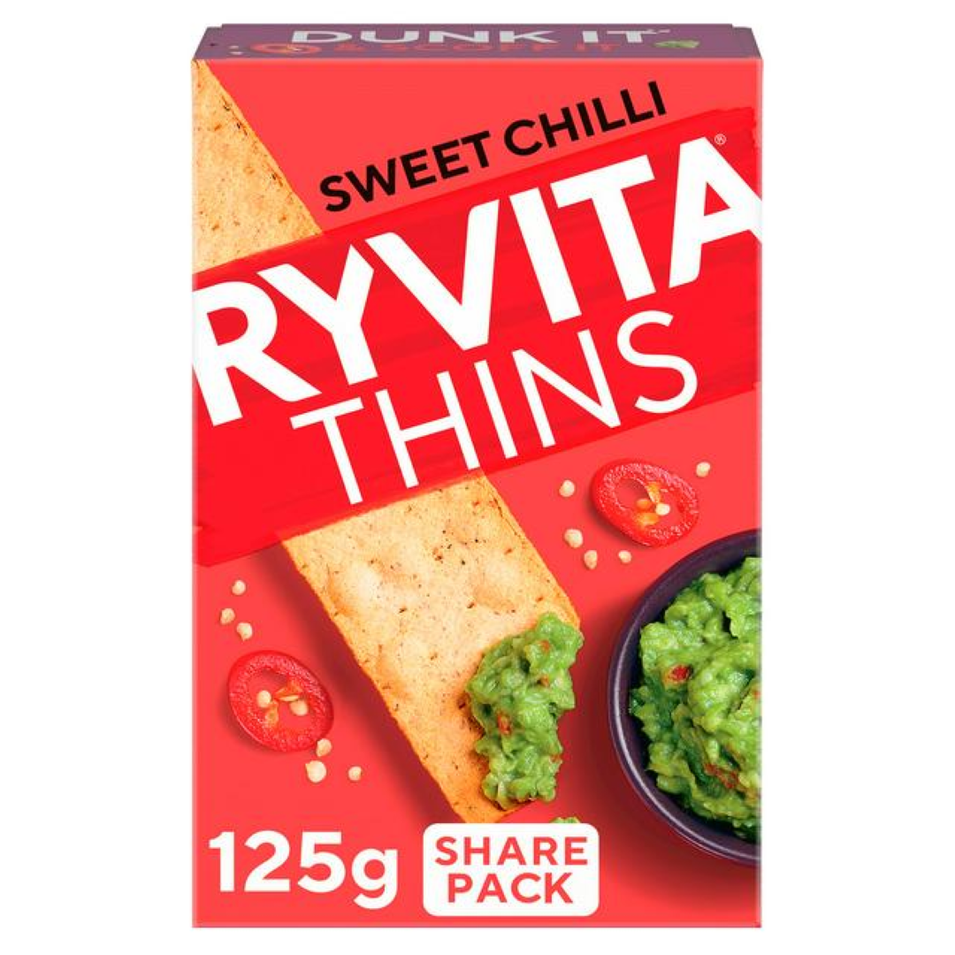 RYVITA THINS SWEET CHILLI 125G